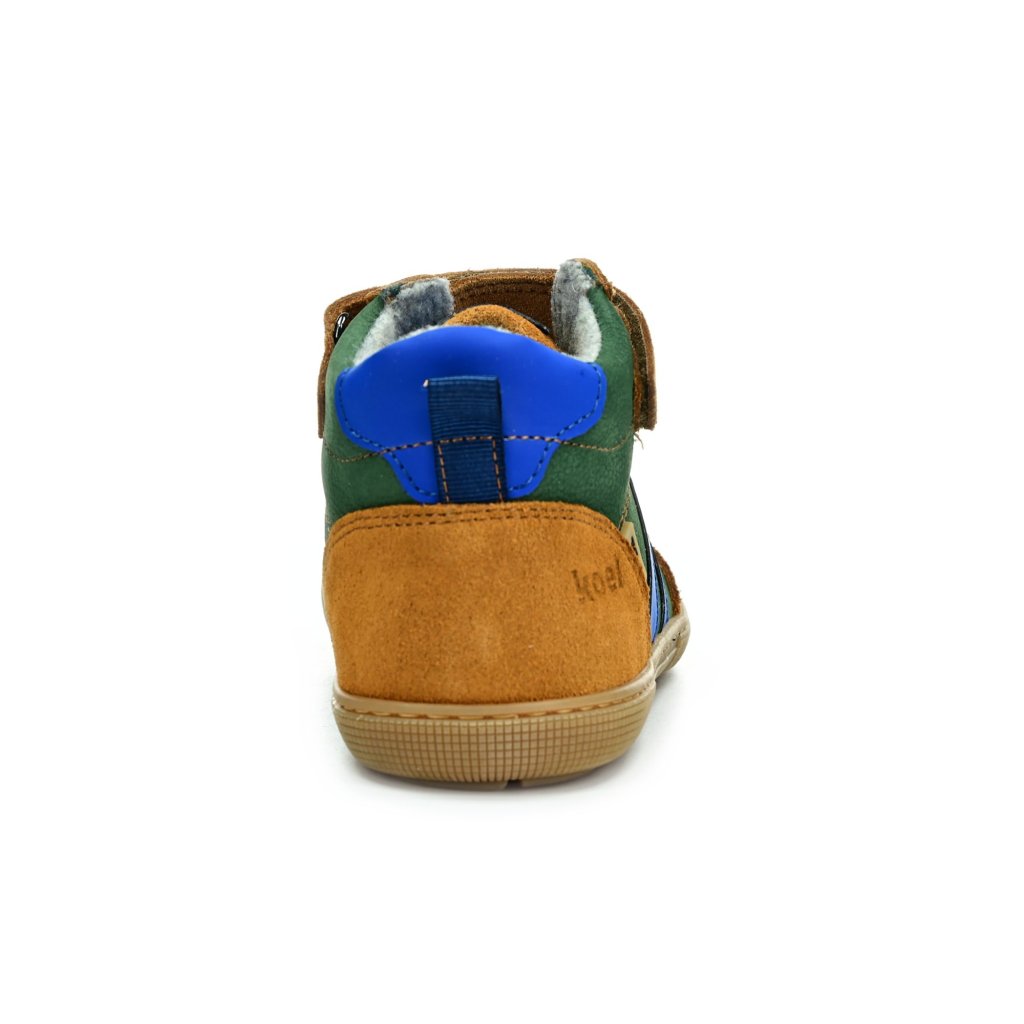 Koel4kids Devo Tex Print Merin Olive Winterbarfussschuhe