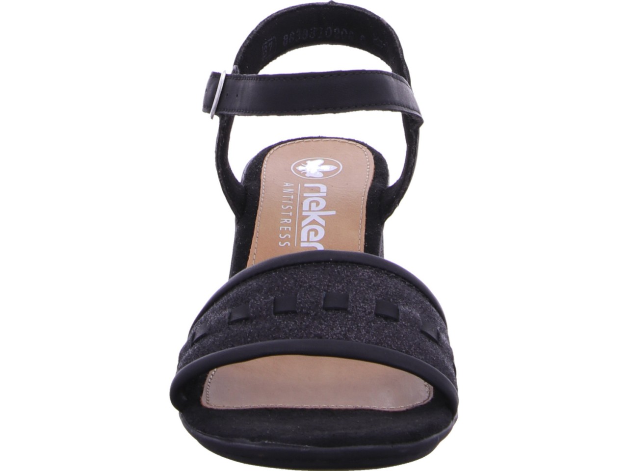 RIEKER Klassische Sandalen schwarz