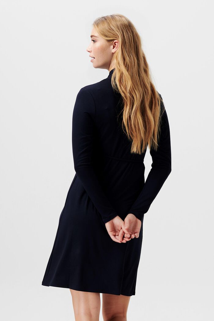 Jerseykleid mit V-Ausschnitt und Stillfunktion