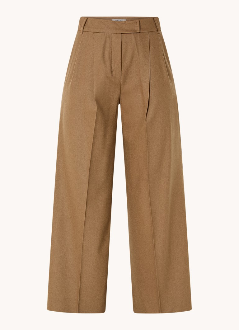 MaxMara Carmen high waist wide fit trousers made of virgin wool