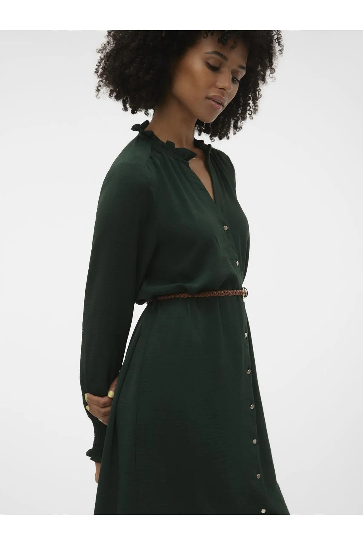 Vero Moda  Hemdblusenkleid VMVIBE LS ABK SHIRT DRESS EXC
