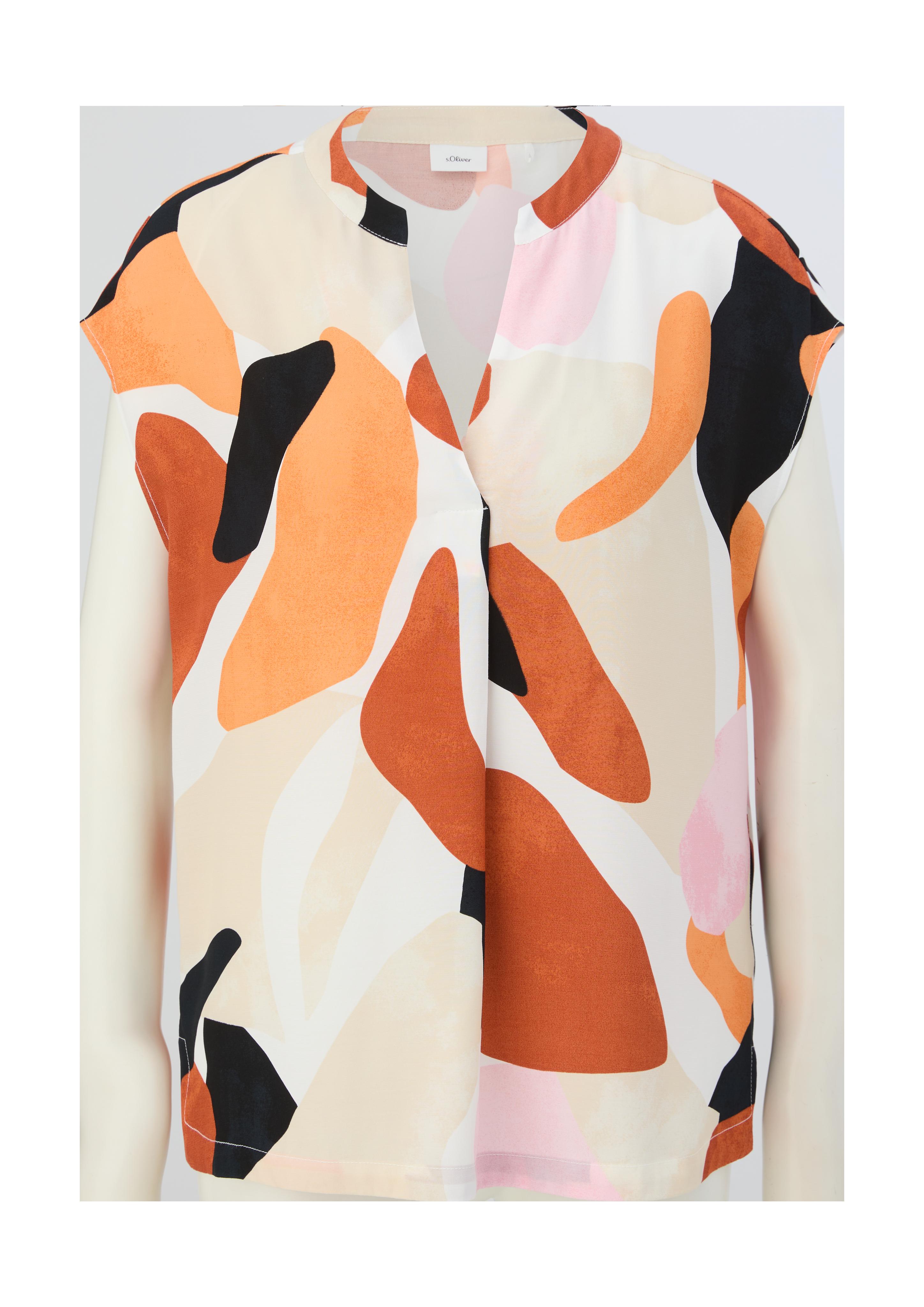Crêpe-Bluse aus Viskose  2132031-02A1