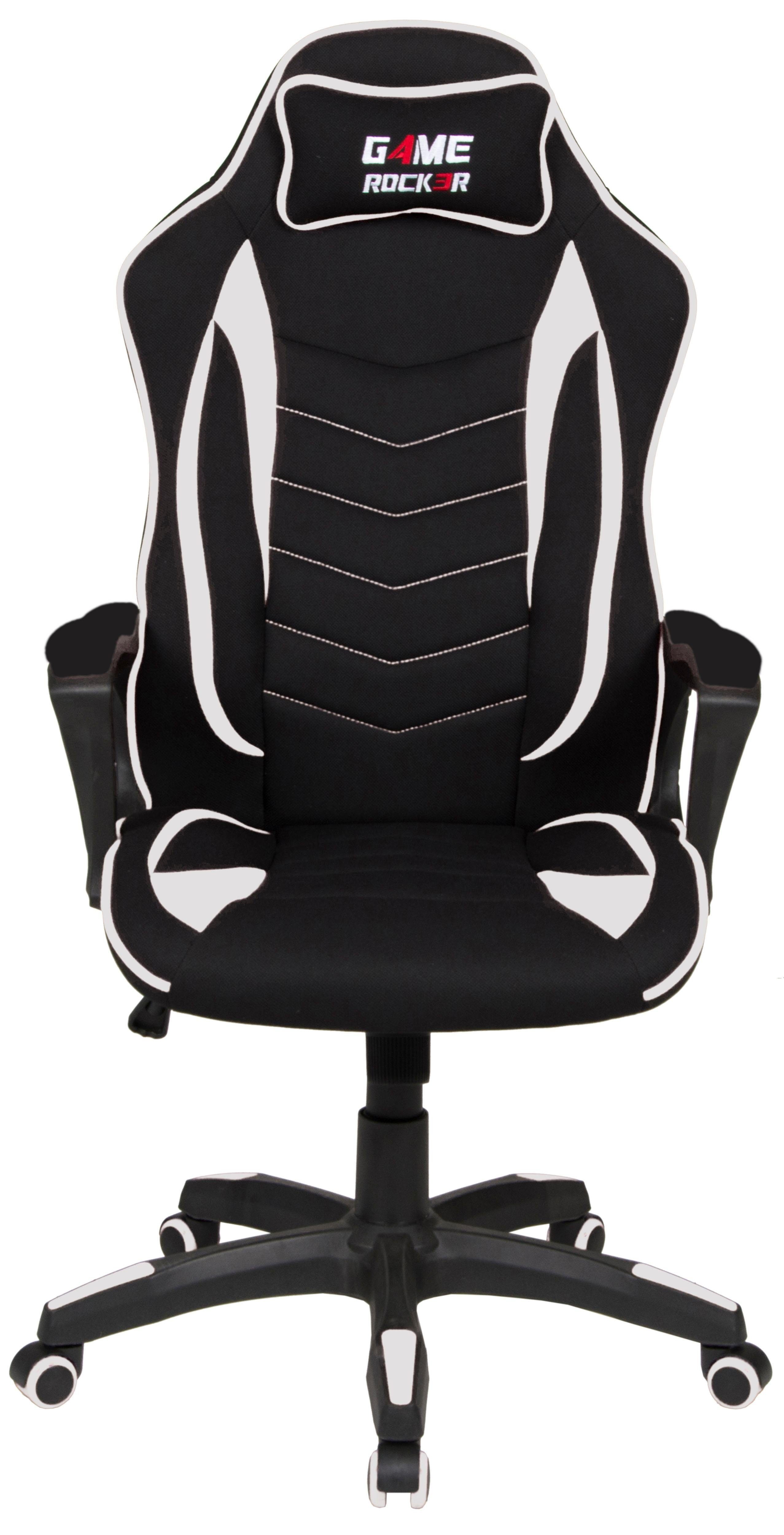 Duo Collection Gaming-Stuhl Game-Rocker R-10, komfortabler Bürostuhl mit Nackenkissen & Drehfunktion