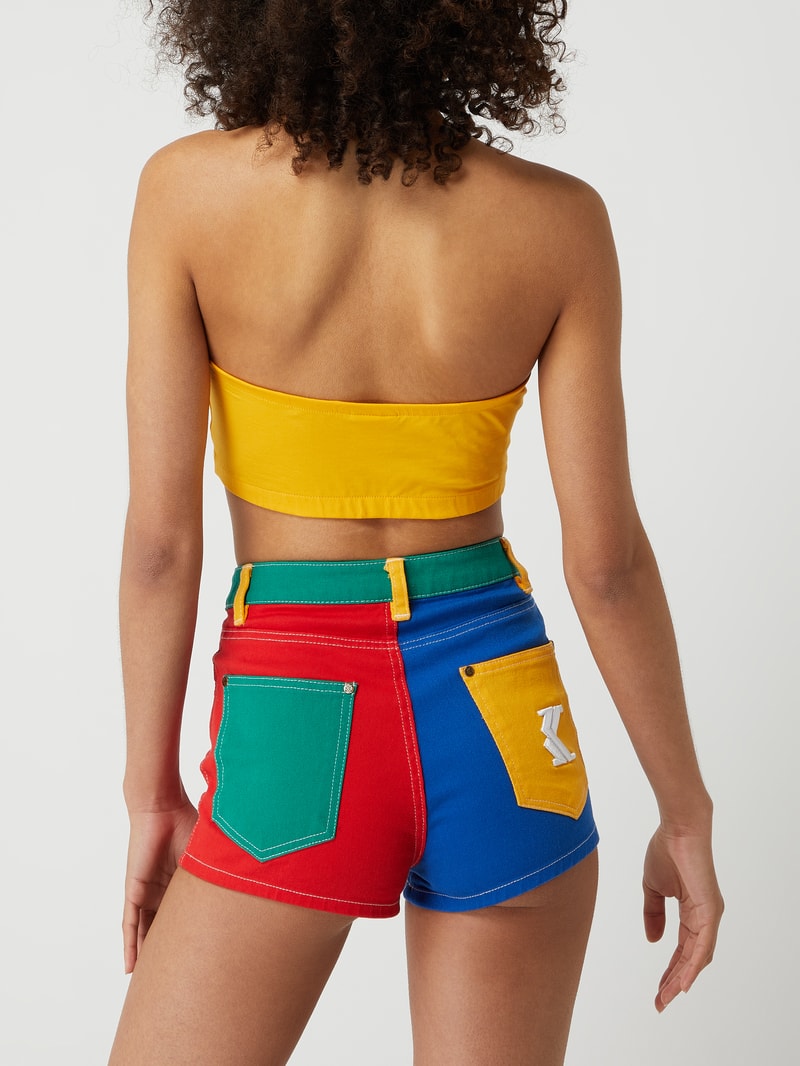 Bandeau-Top mit Logo  in gelb