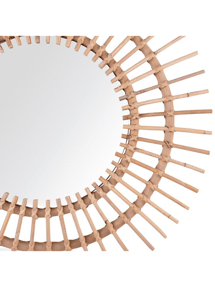 Beliani Dekospiegel STENEN in /Beige - (W) 76 x (H) 76 x (L) 3 cm günstig kaufen onesize