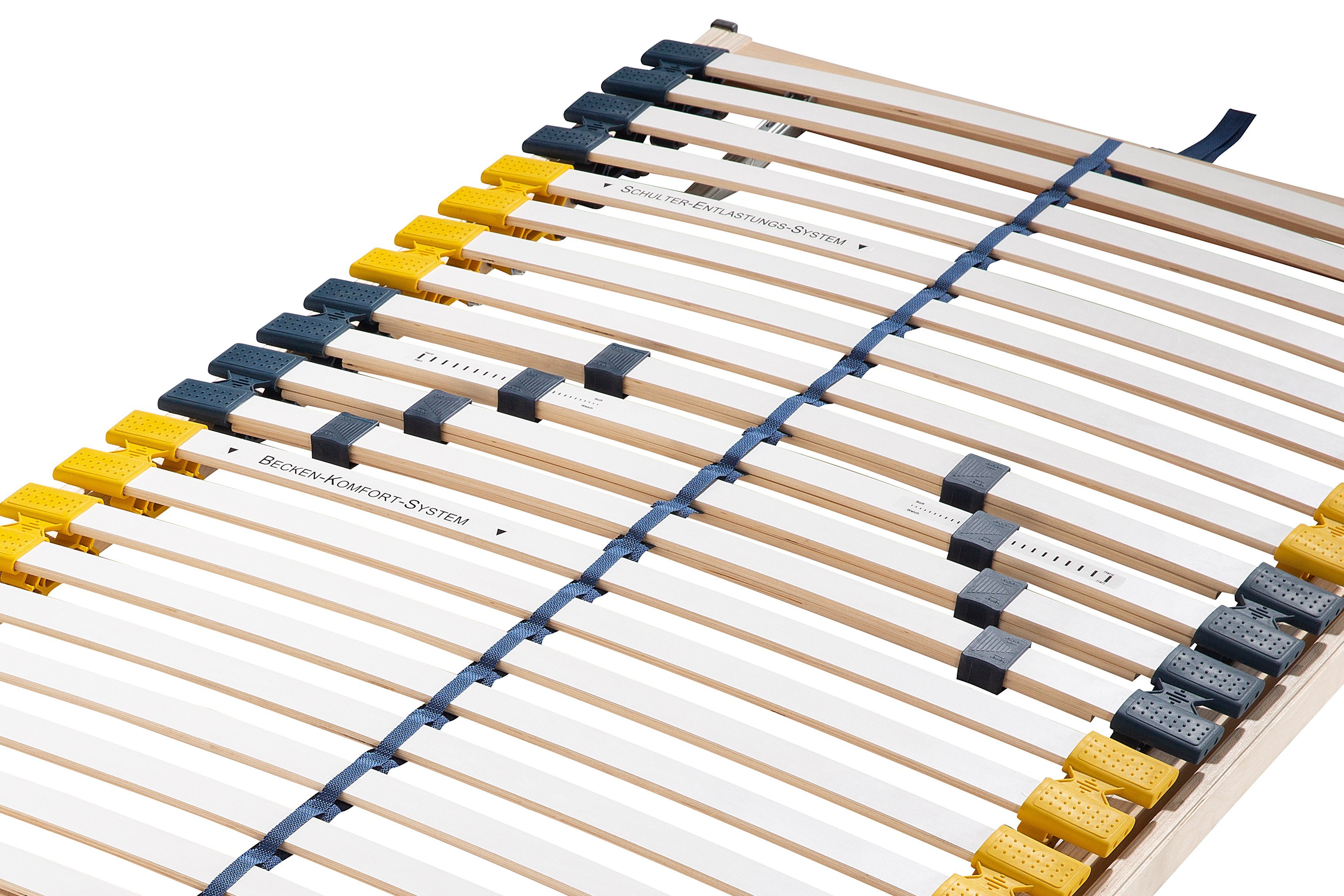Lattenrost Storsjön, Älgdröm, Kopfteil manuell verstellbar, Fußteil manuell verstellbar, Lattenrost in 90x200 cm und weiteren Größen, komfortabler Lattenrost