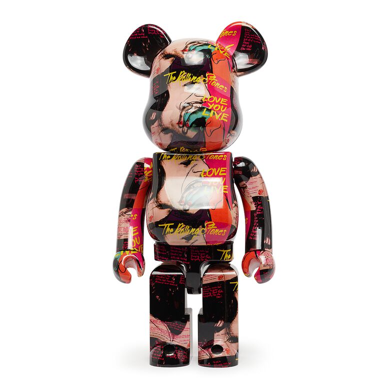 Medicom Bearbrick Andy Warhol xTheRollingStonesLoveYouLive 1000% multicolor