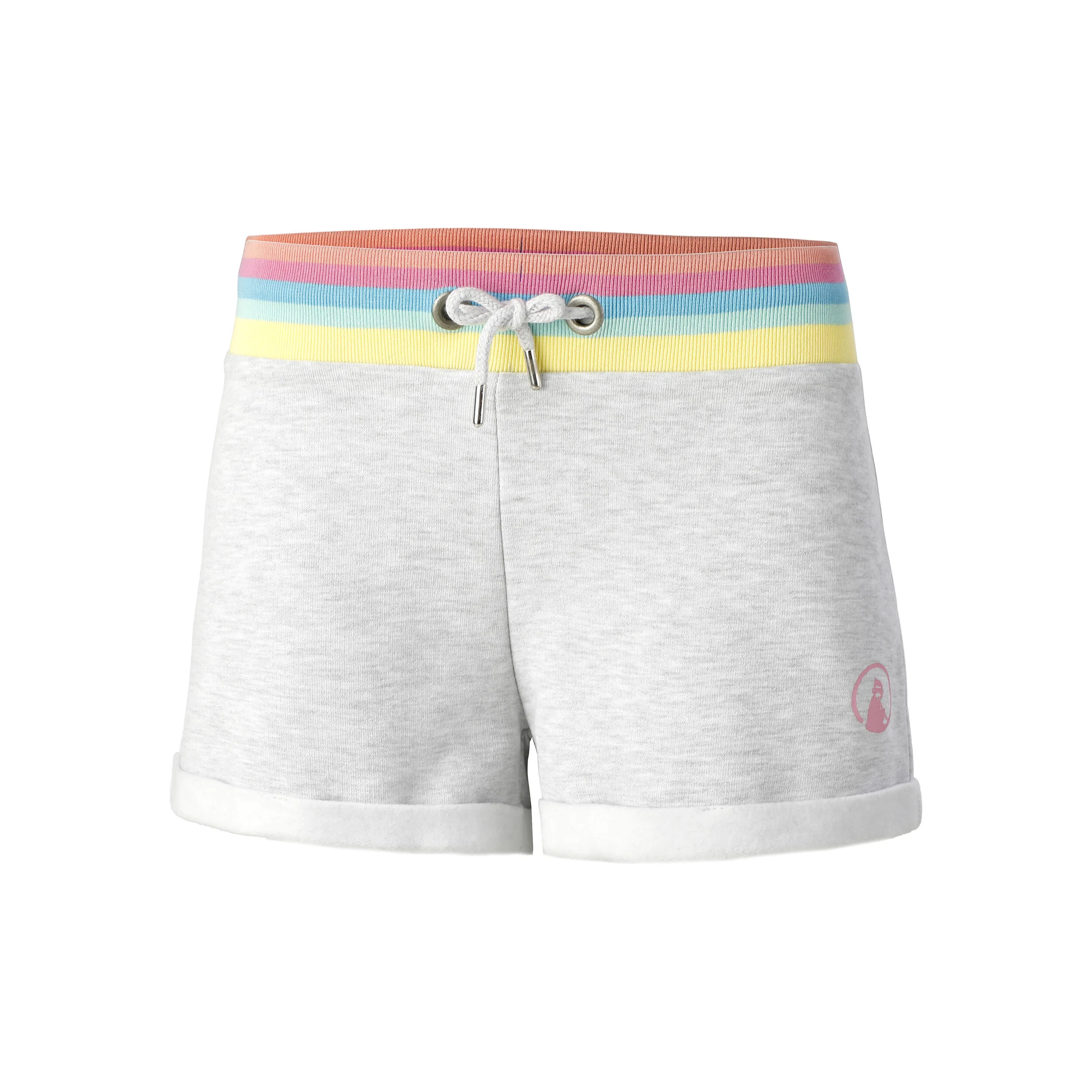 Rainbow Cotton Shorts Damen - Grau, Mehrfarbig
