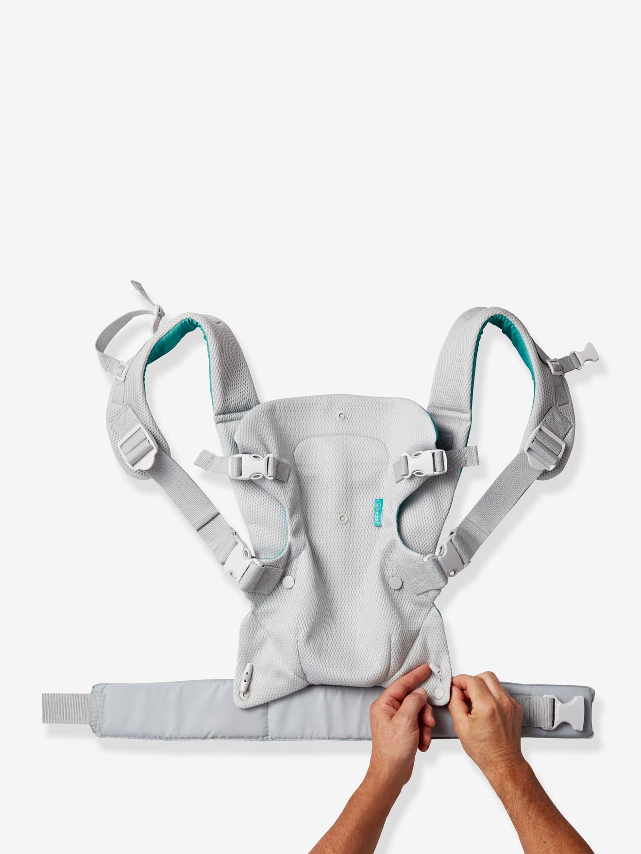 Porte bébé Flip Ergo 4 en 1 Convertible Air gris clair