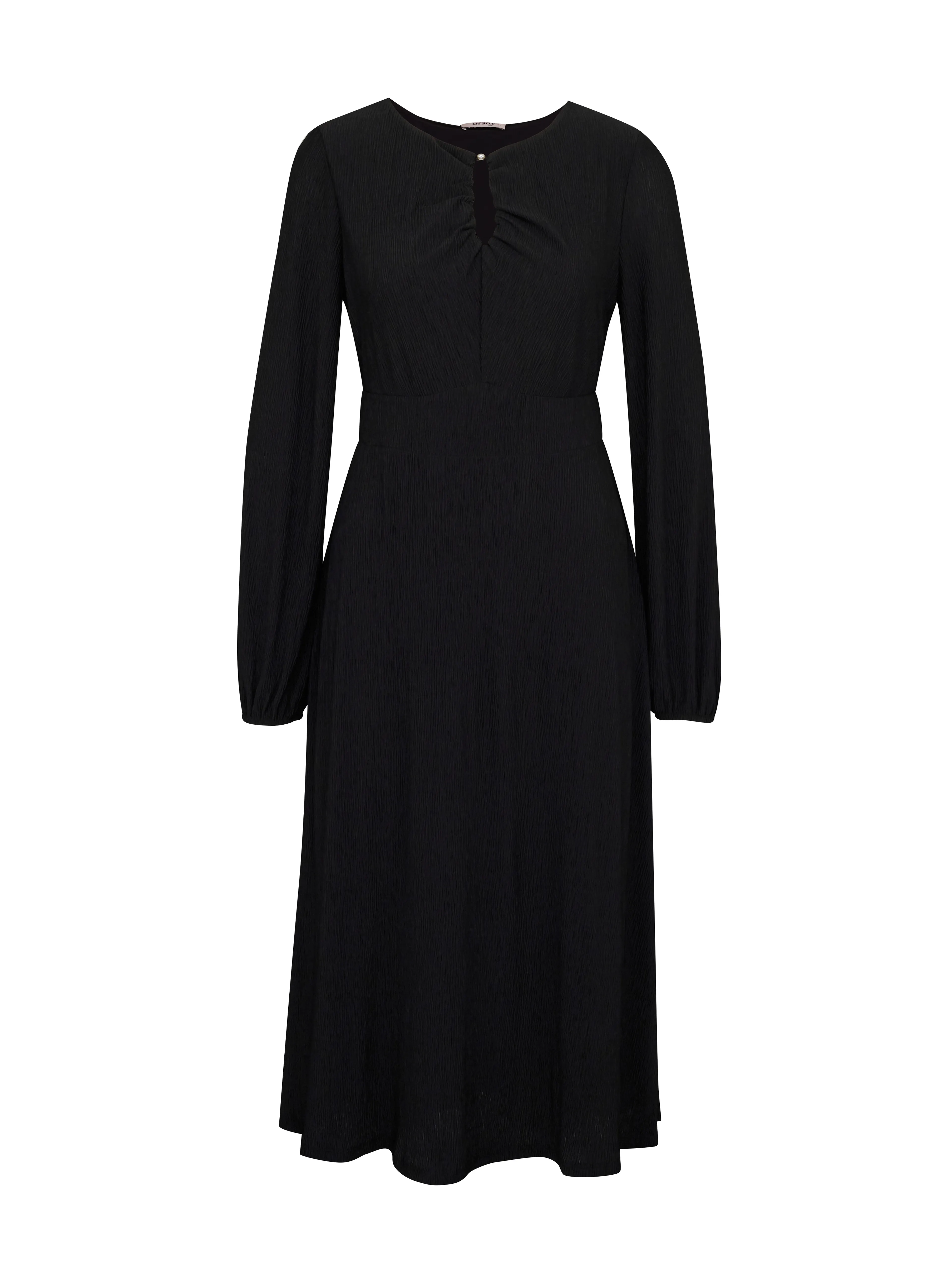 Schwarzes Damen-Midikleid ORSAY