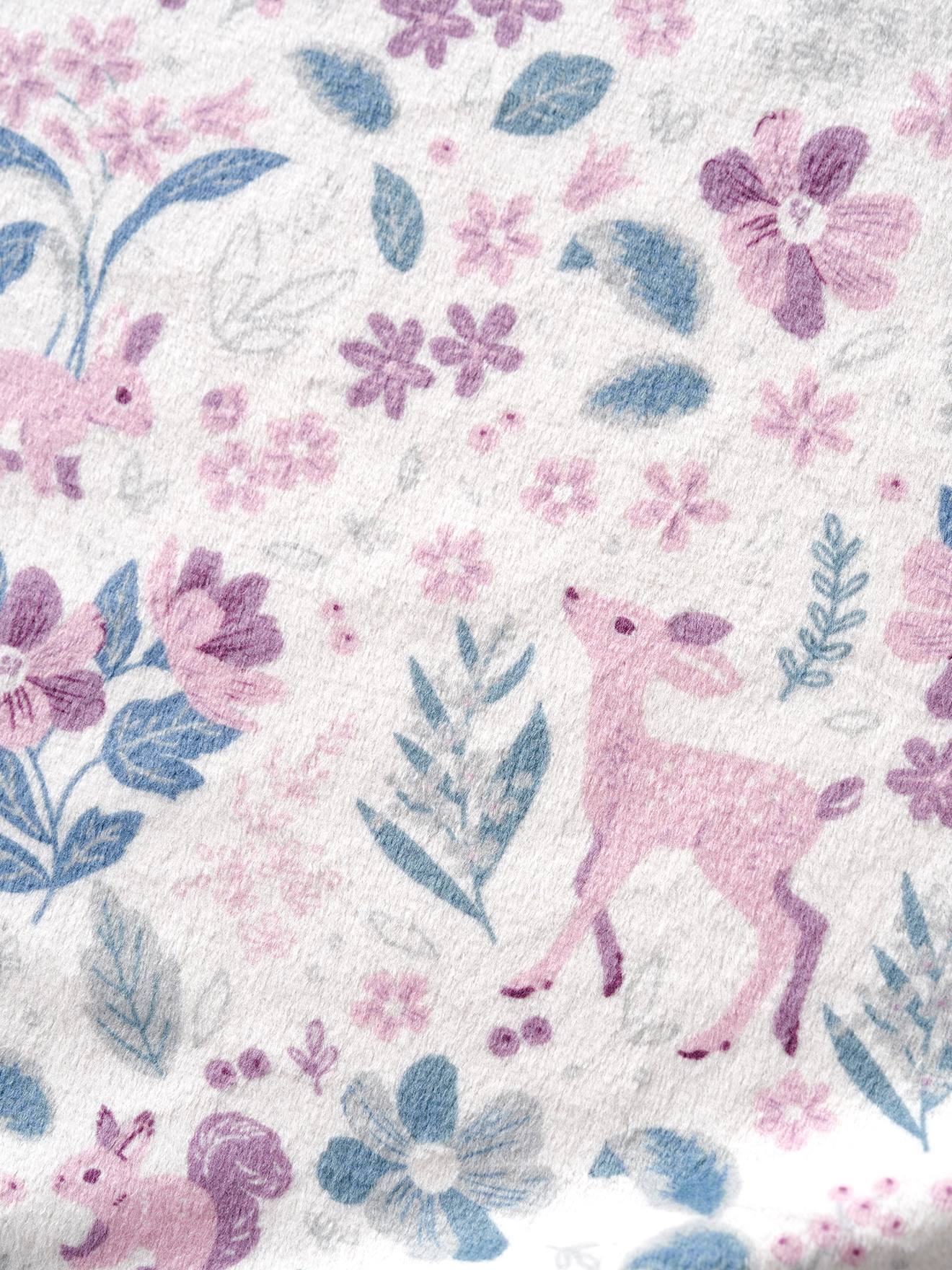 Plaid en velours VICTORIA prune