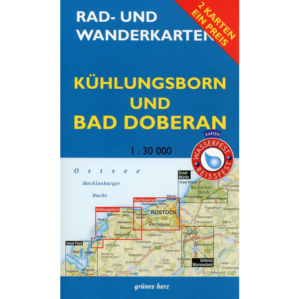 Rad- und Wanderkarten-Set: Kühlungsborn und Bad Doberan - Wanderkarte