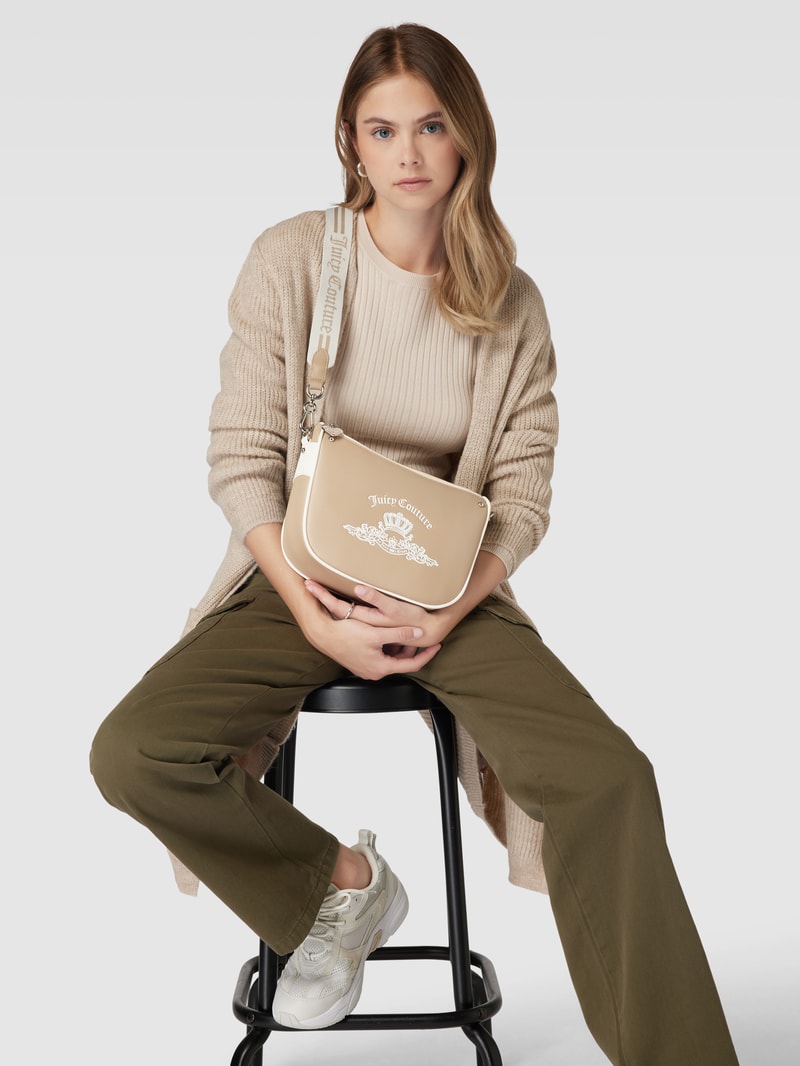 Crossbody Bag mit Label-Detail Modell 'HEATHER' in sand