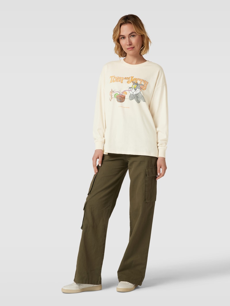 Sweatshirt mit DS©-Print in offwhite