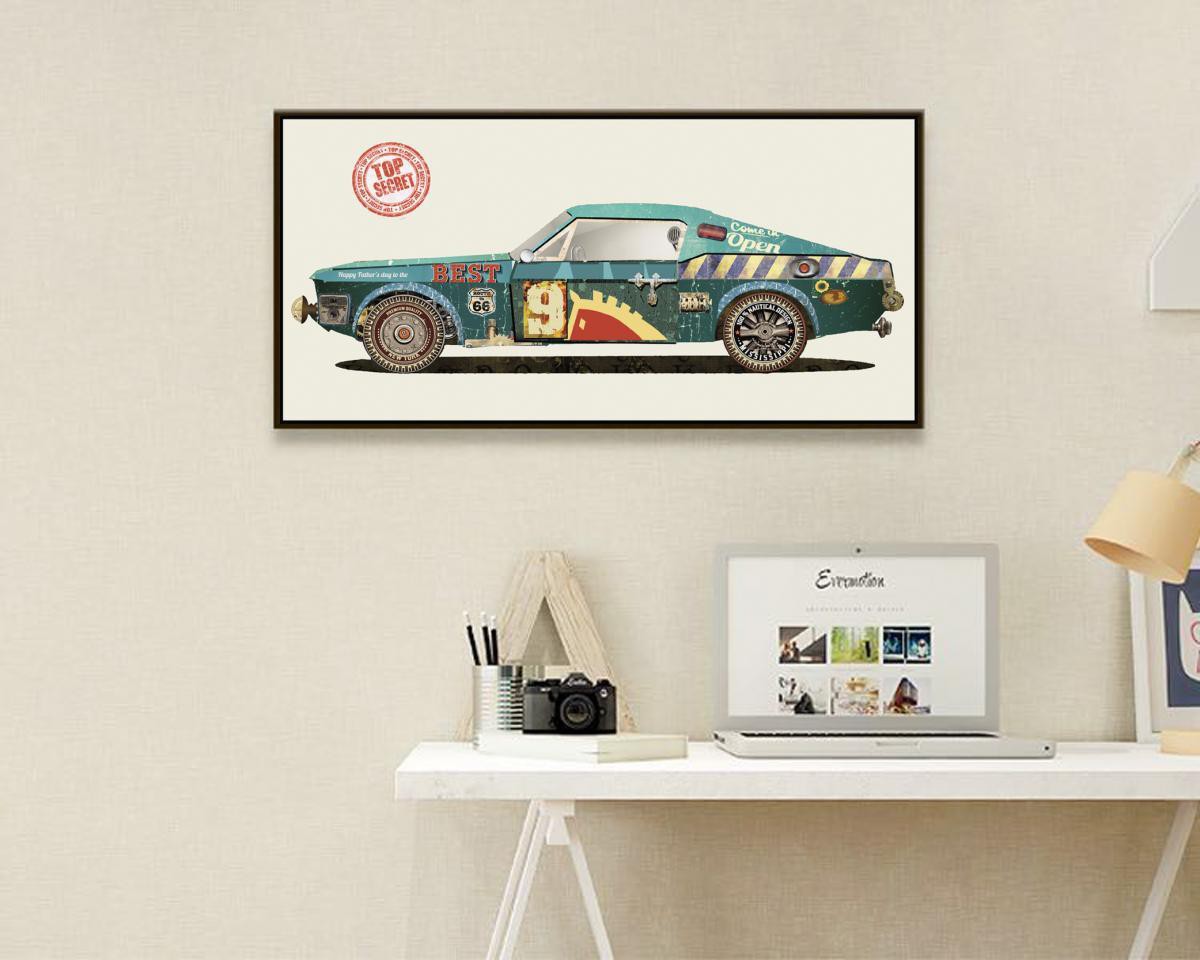 Kayoom Papier Wandbild Sportscar II 82x42 FRE330