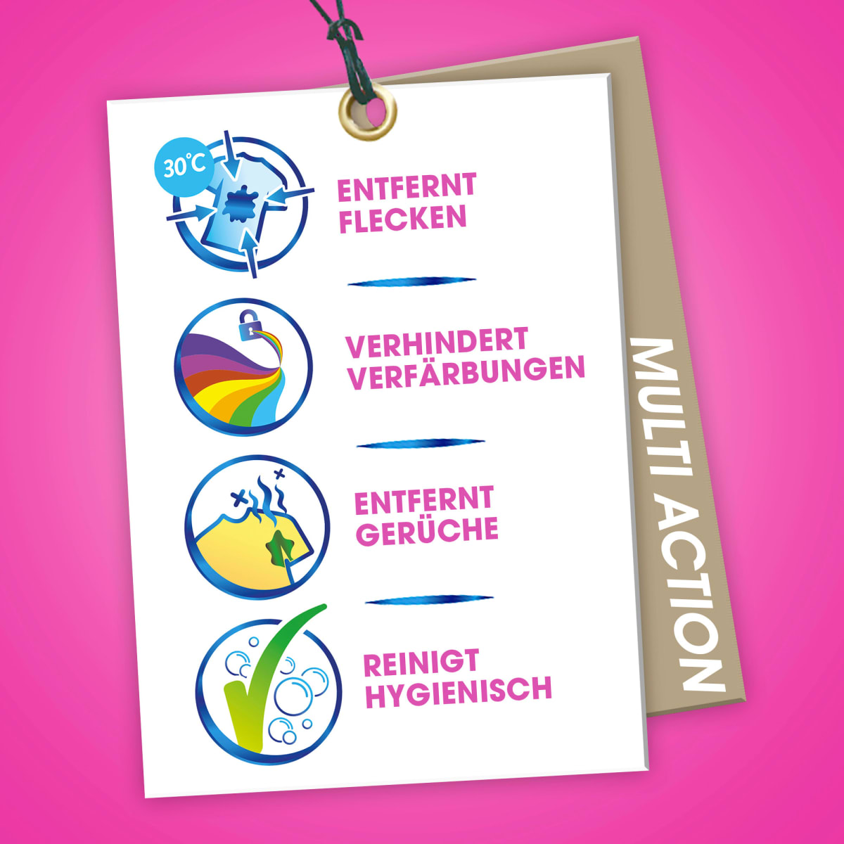 Fleckenentferner Pulver Oxi Action Pink, 880 g