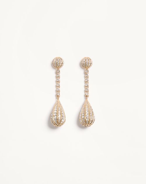 Brincos Poetique Des Gouttes em metal e cristais Swarovski®