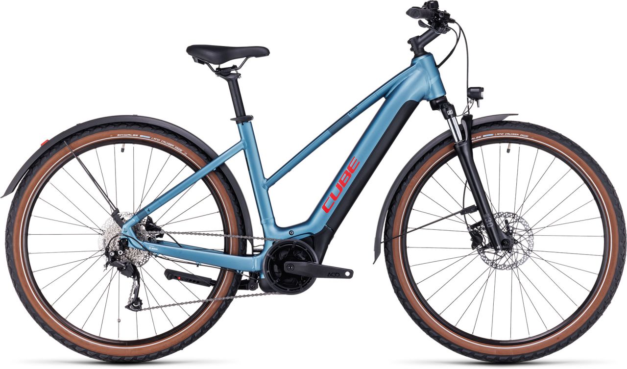 Cube Nuride Hybrid Performance 500 Allroad Lady metalblue´n´red kaufen | Bike-Discount