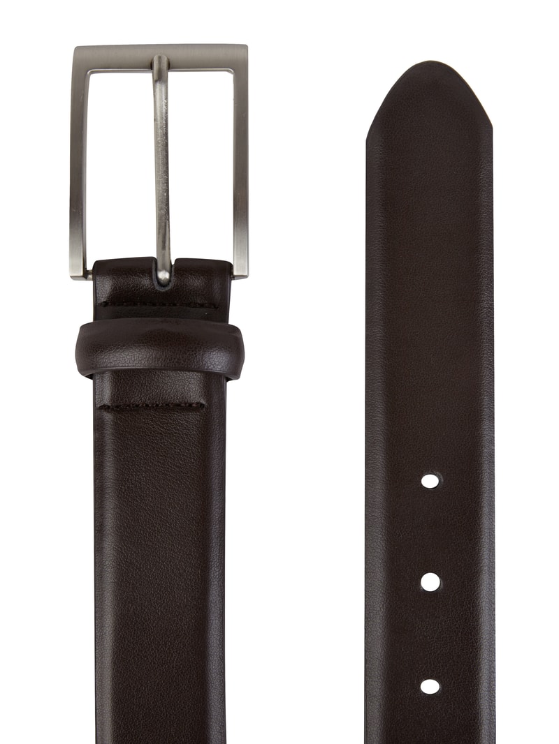 Gürtel aus Leder in dunkelbraun
