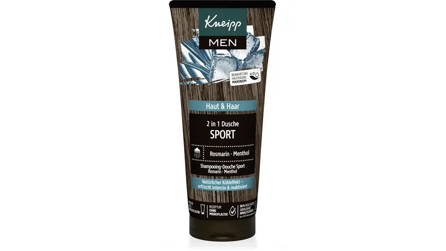 Kneipp Men 2 in 1 Dusche Sport 200 ml