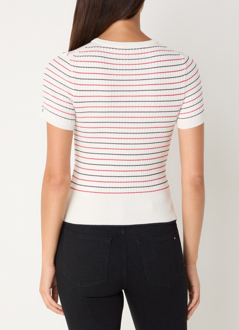 Tommy Hilfiger Fine-knit top with stripe print