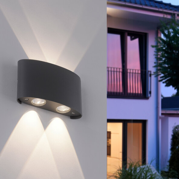 LED-Außenwandleuchte Carlo