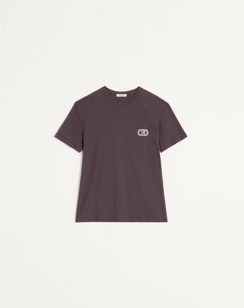 Camiseta de algodão com patch exclusivo Vlogo