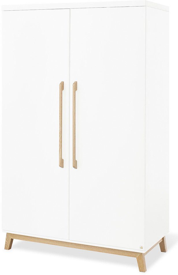 Pinolino® Babyzimmer-Komplettset Hilda & Riva, (Set, 3-St., Hausbett, Wickelkommode, Kleiderschrank), extrabreit groß; mit Hausbett, Wickelkommode & 2-trg. Kleiderschrank