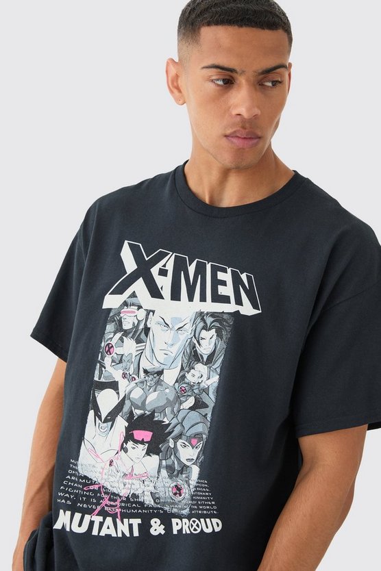 Oversize T-Shirt mit lizenziertem X Men Print