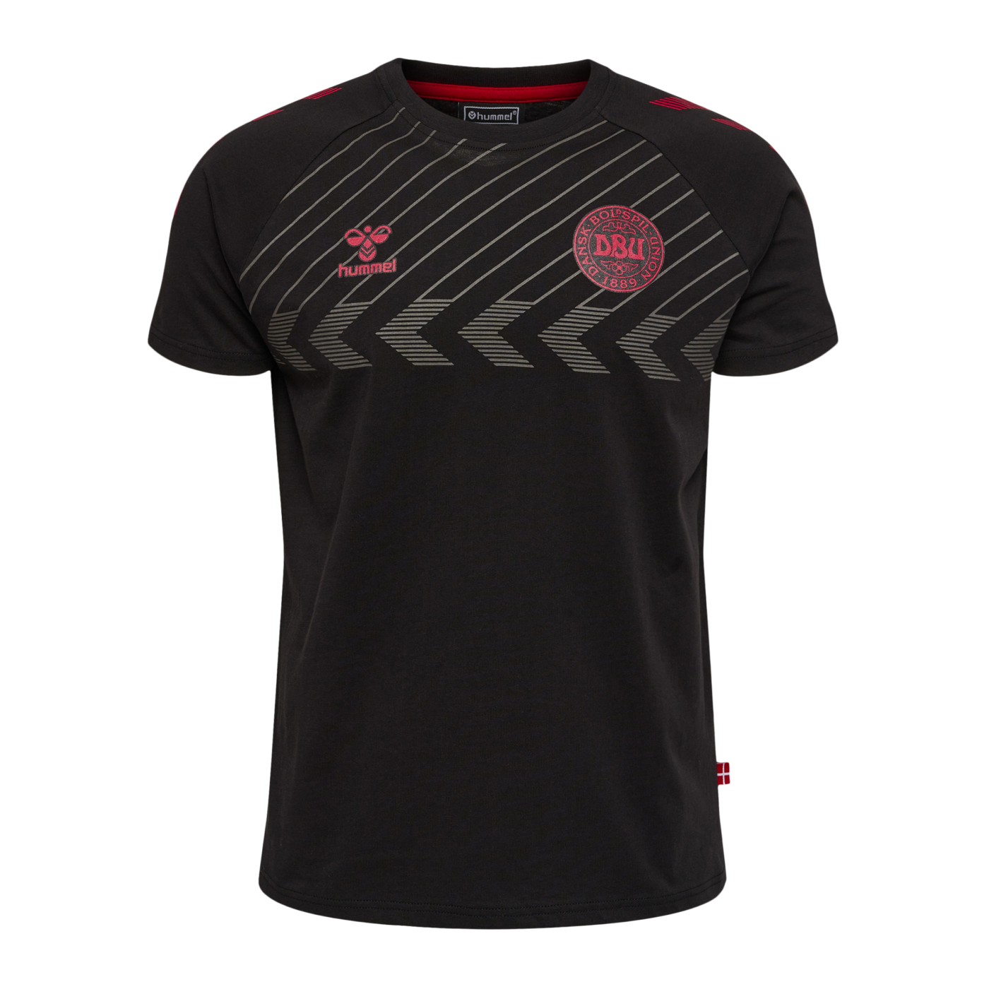 Hummel DBU Dänemark Fan T-Shirt Kids Schwarz F2001