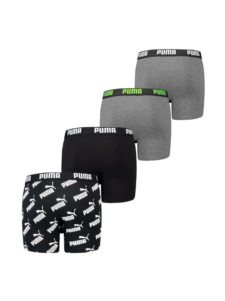 Puma Boxershorts BOYS BASIC BOXER AOP 4P ECOM in Black Combo günstig kaufen