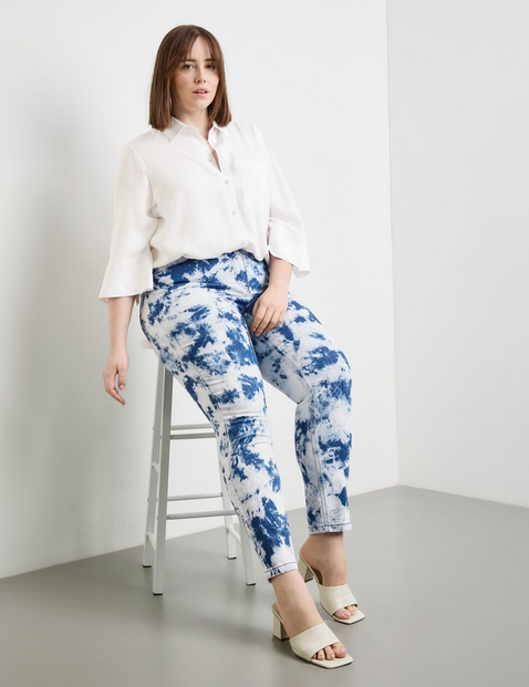 7/8 Jeans mit Batik-Print Betty