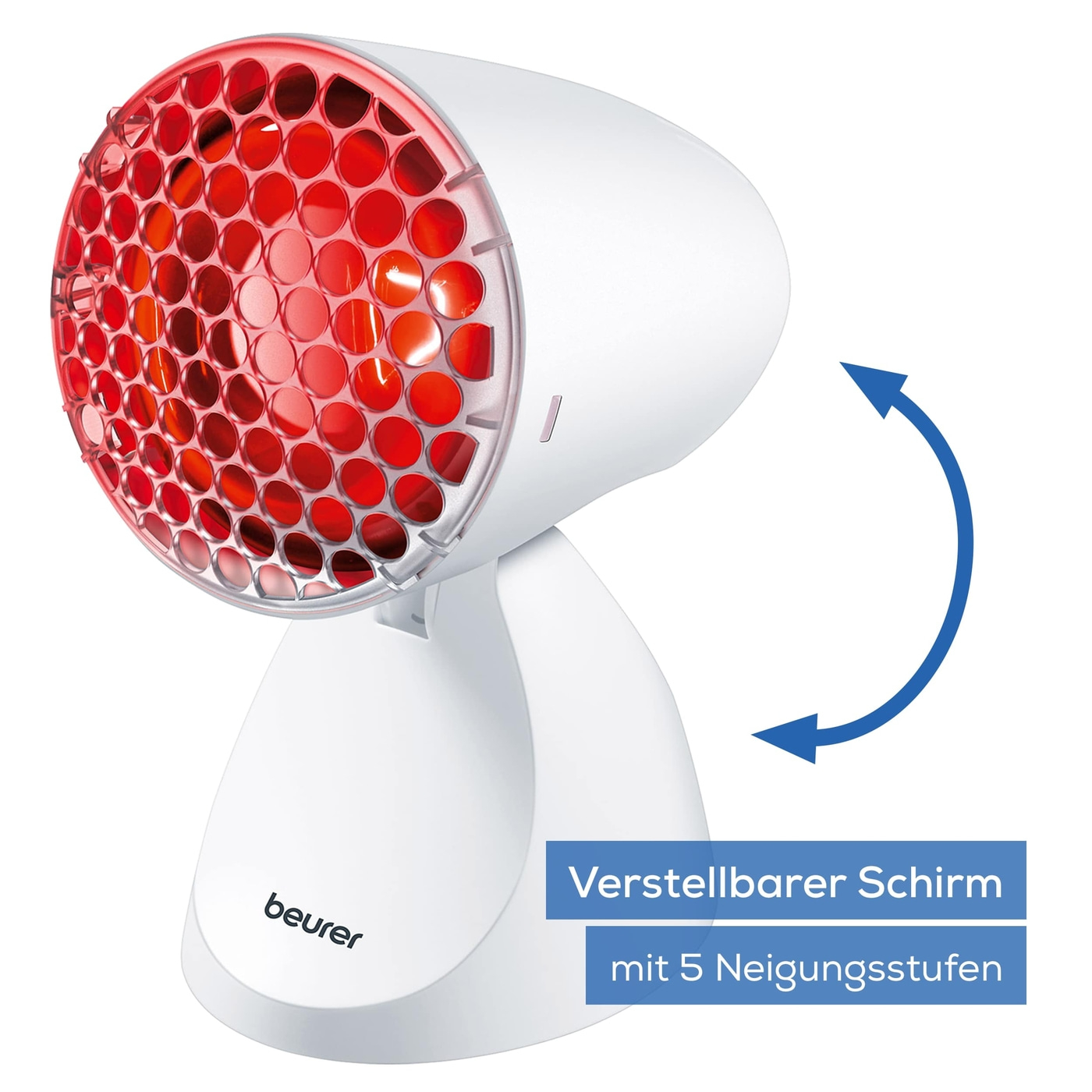 Beurer Infrarotlampe IL 11-Rotlichtlampe mit Schutzgitter für Erkältungen & Muskelverspannungen