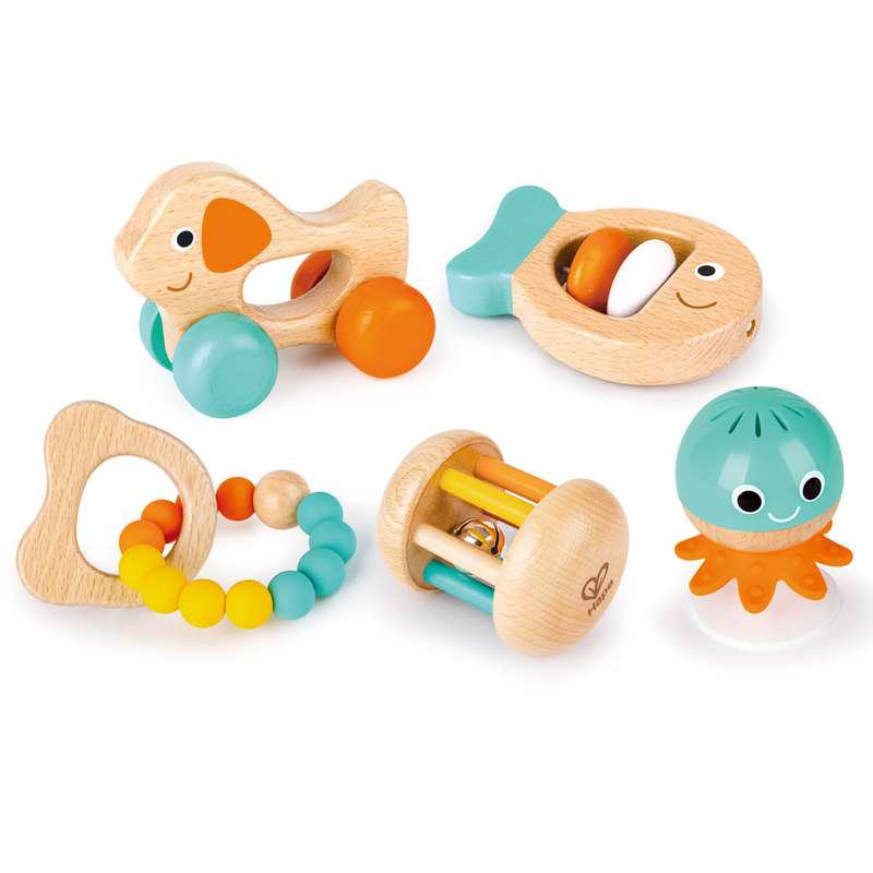 Coffret de 5 hochets évolutifs Hape