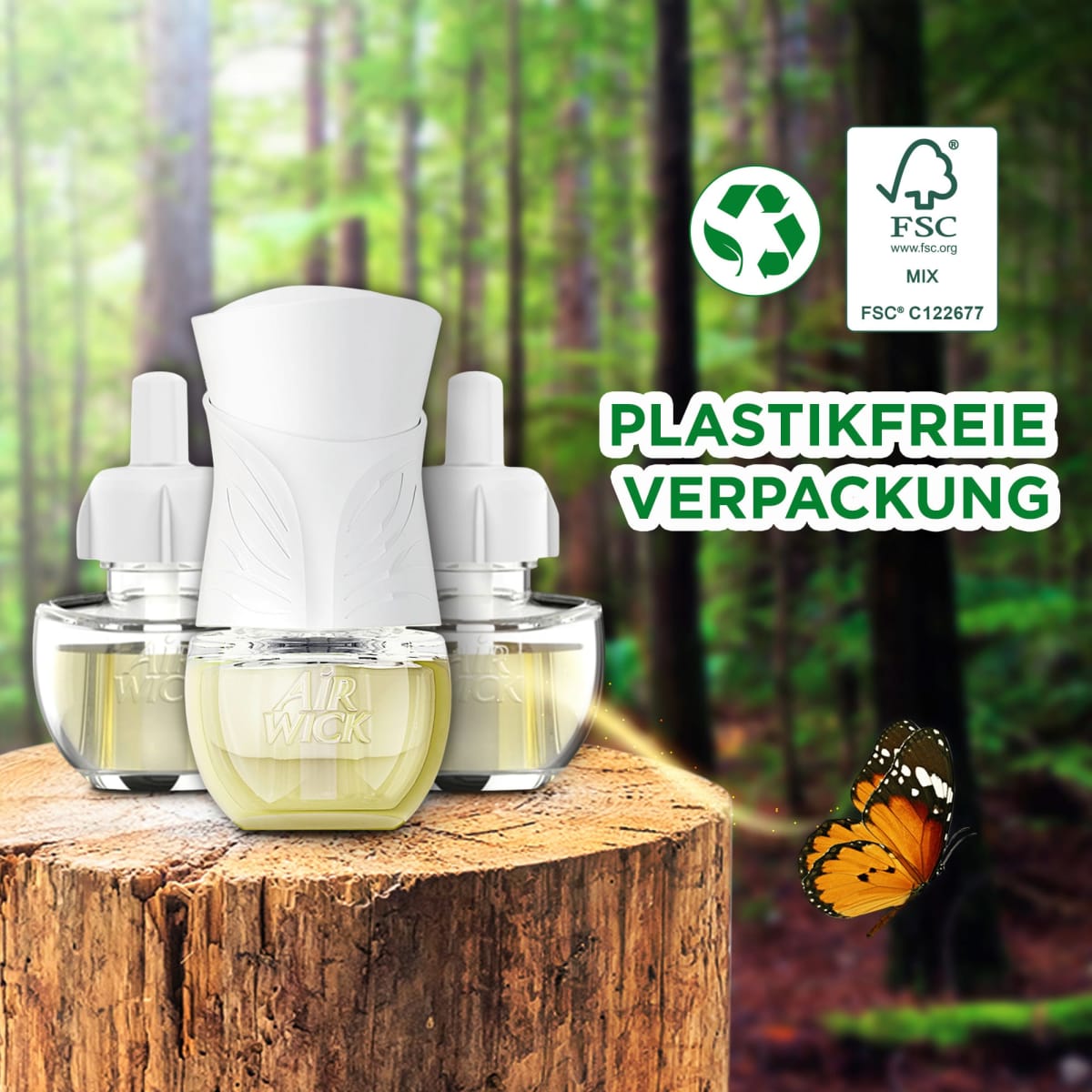 Lufterfrischer Duftstecker Cotton & Weißer Flieder Nachfüllpack, 38 ml