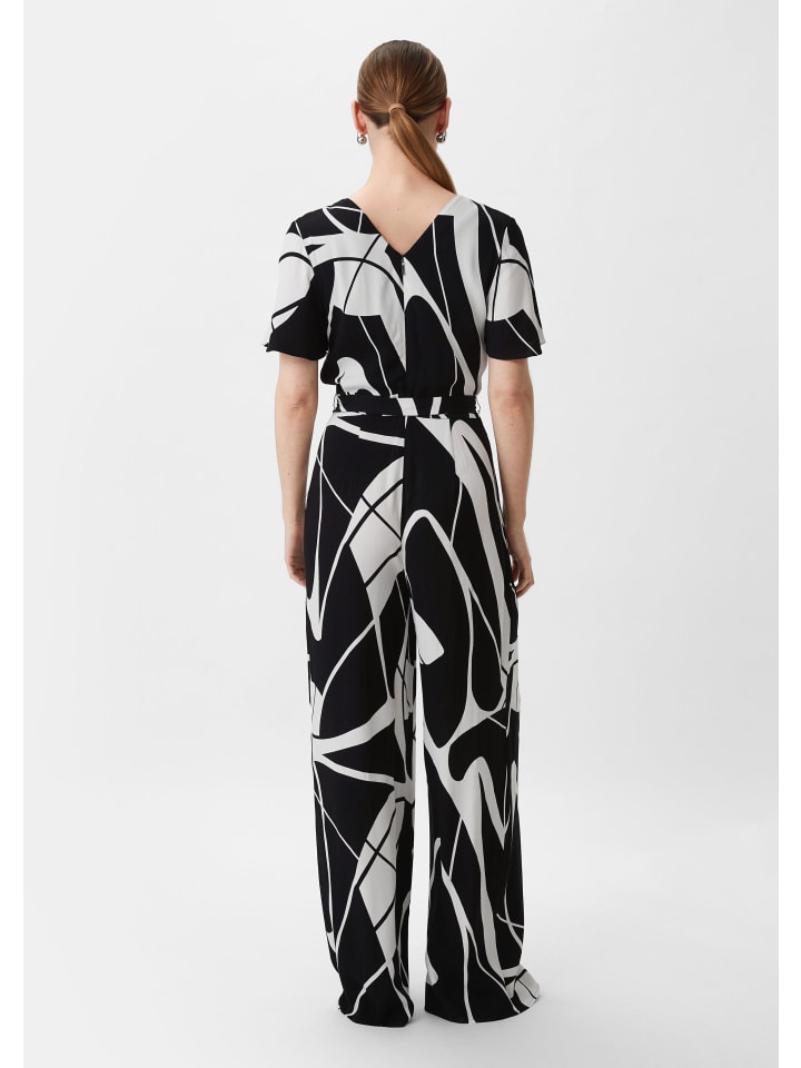 comma Overall lang in Creme-schwarz günstig kaufen