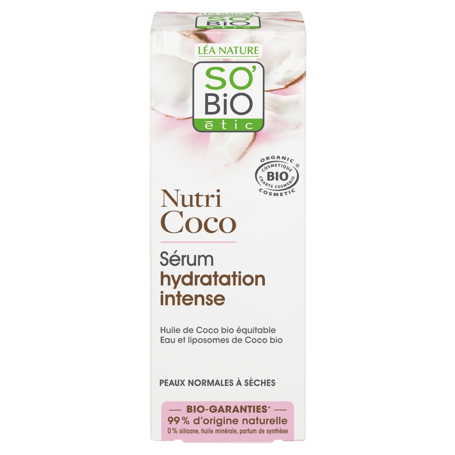 SO BiO étic Intensives Feuchtigkeitsserum¹, Normale bis trockene Haut, Nutri Coco