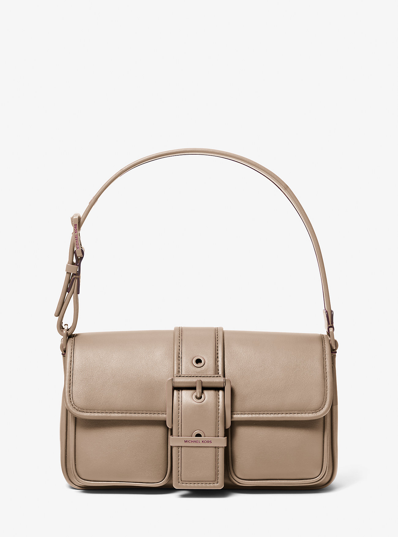 Prosta sukienka MK Cami Mini, torebka Colby, buty sportowe Toni - DEEPMULBERRY