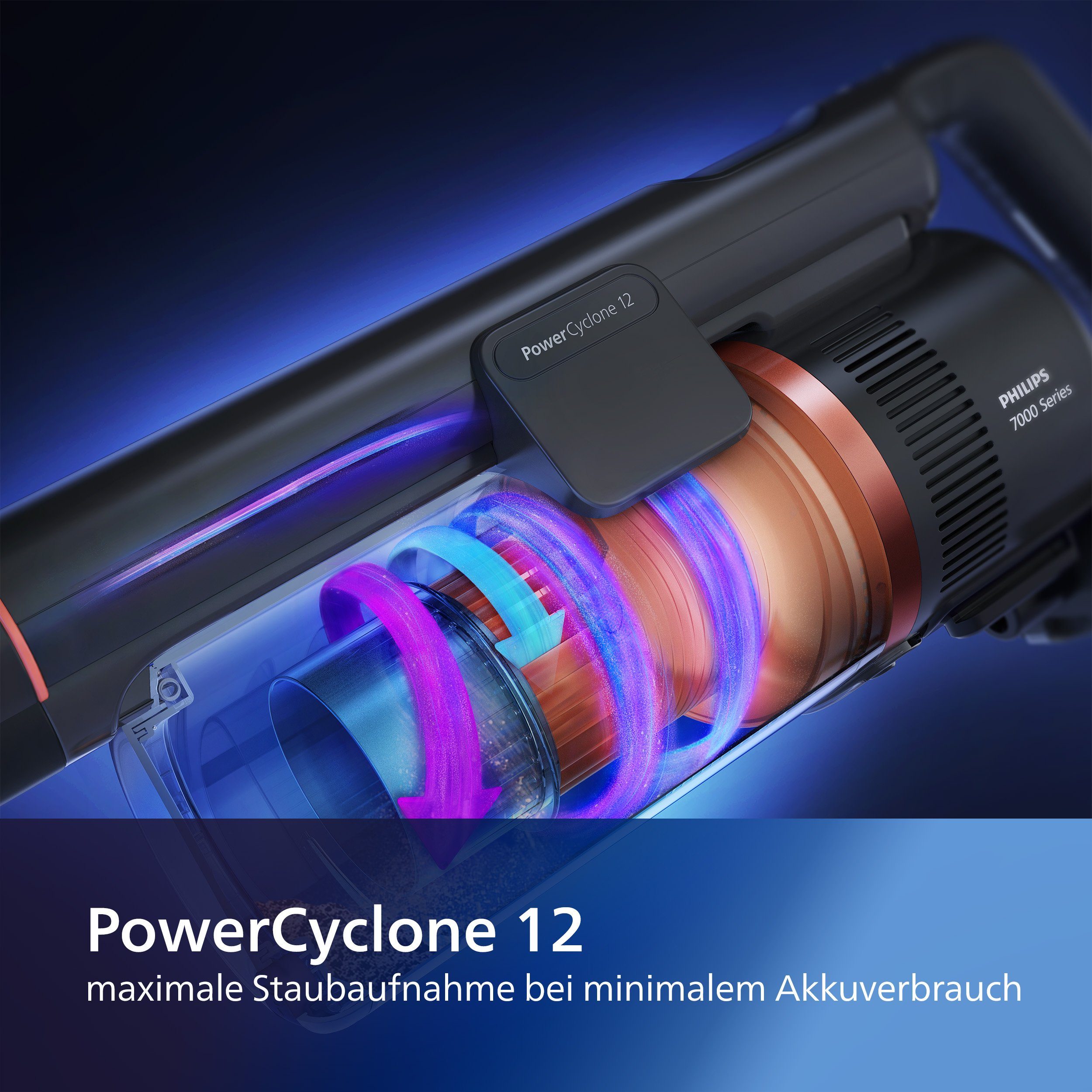 Philips Nass-Trocken-Akkusauger XC8055/01 Aqua Plus 8000 Series, 56,7 W, beutellos, mit PrecisionPower Smart-Düse, bis zu 80 Minuten Laufzeit