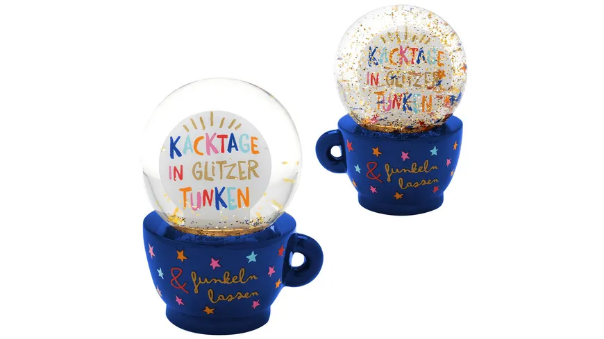 H:)PPYlife Traumkugel »Kacktage in Glitzer tunken«