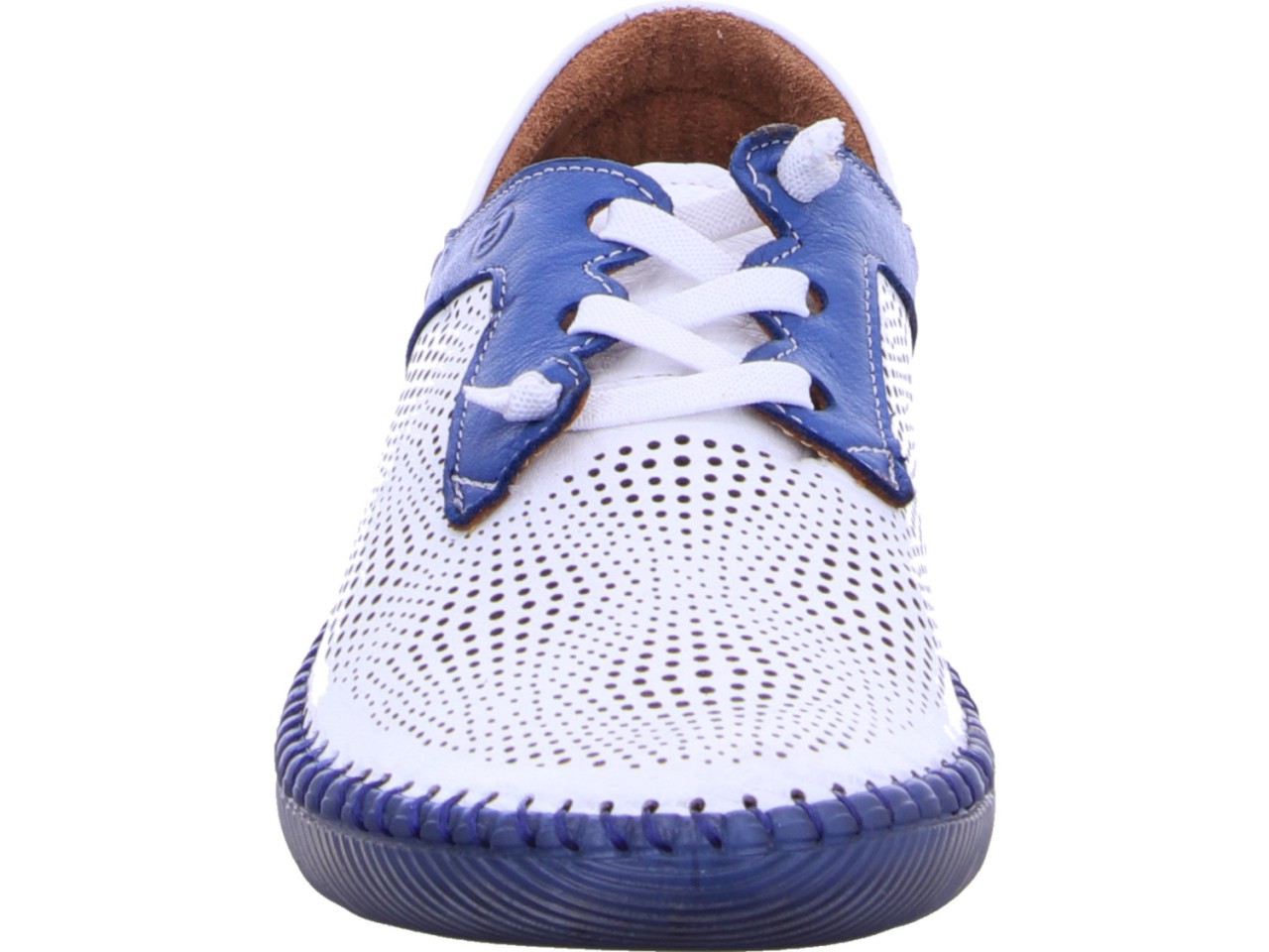 MANITU Sportliche Slipper weiss
