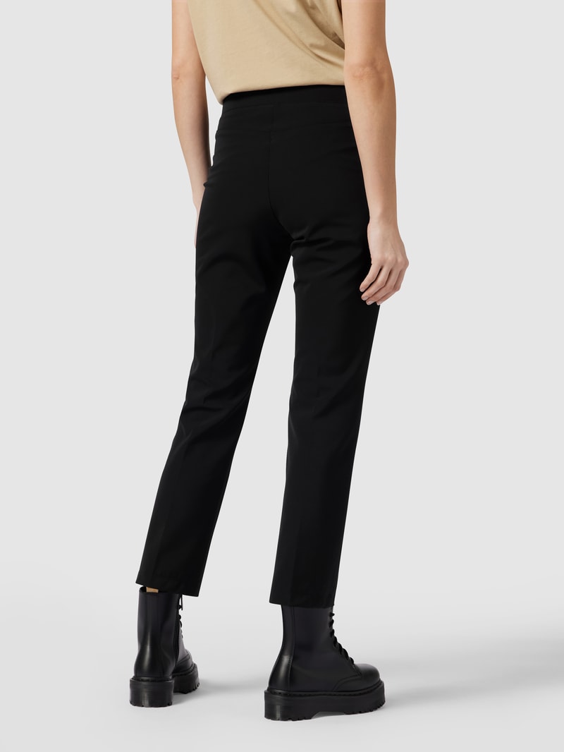 Stoffhose mit Bügelfalten Modell 'RANEE EASY KICK' in schwarz