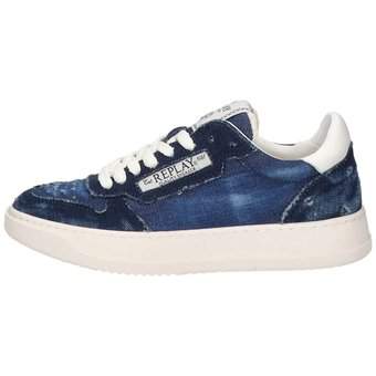 Replay Reload W Denim Sneaker in blau