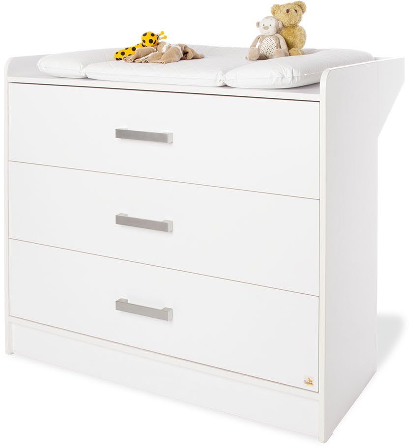 Pinolino® Babyzimmer-Komplettset Hilda & Viktoria, (Spar-Set, 3-St., Hausbett, Schrank, Wickelkommode), breit; mit Hausbett, 2trg. Schrank & Wickelkommode; Made in Europe