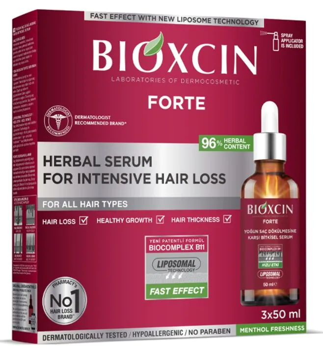 Bioxcin Forte serum za kosu protiv jakog opadanja kose