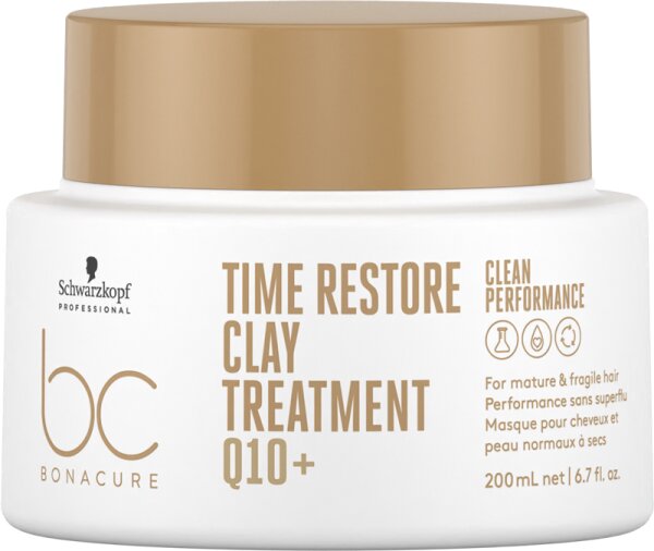Schwarzkopf Professional BC Bonacure Time Restore Clay Treatment Q10+ Haarmaske