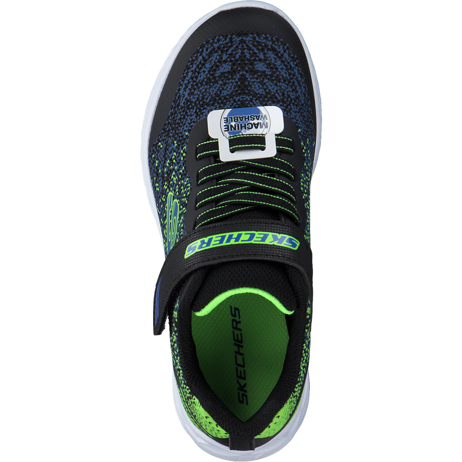 Skechers 403920L, Sneakers Low, Kinder, black/blue/lime