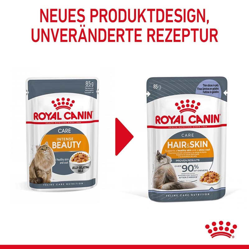 ROYAL CANIN Nassfutter ROYAL CANIN Hair & Skin 12x85g in Gelee