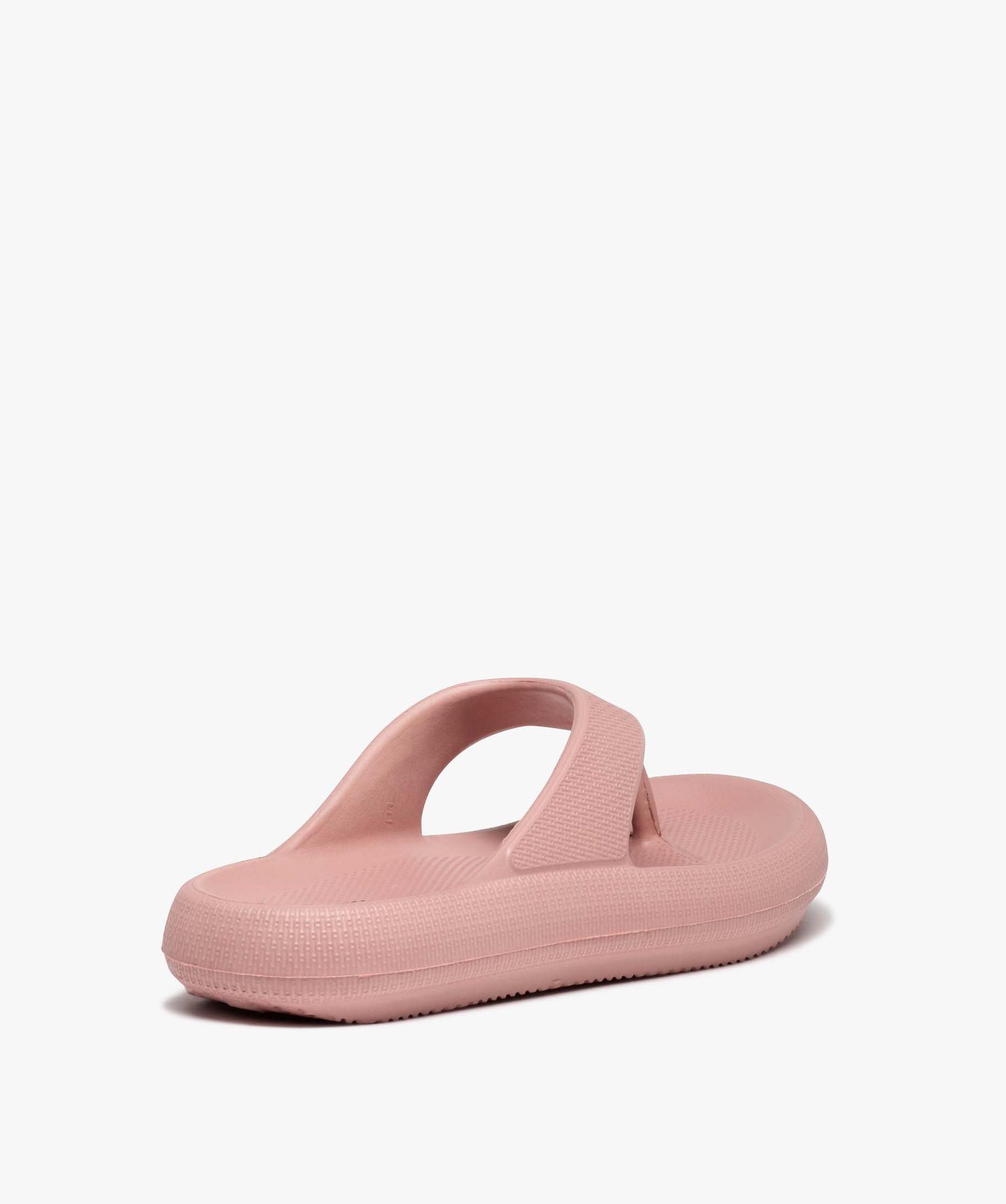 Tong femme unies à semelle plateforme extra-large - Beppi rose | GEMO