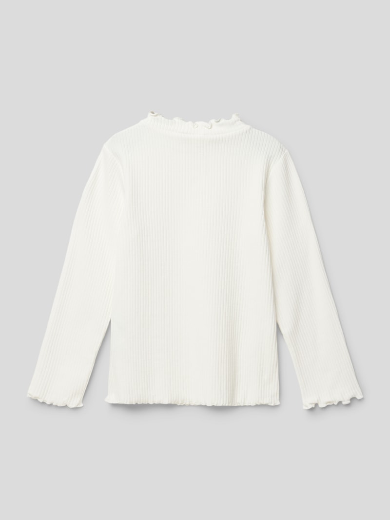 Longsleeve mit Muschelsaum in offwhite